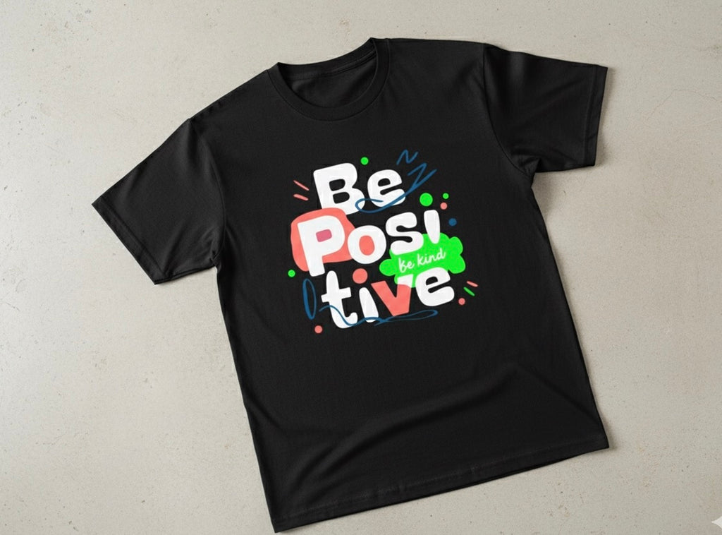 Be Positive Be Kind' Motivational Tee