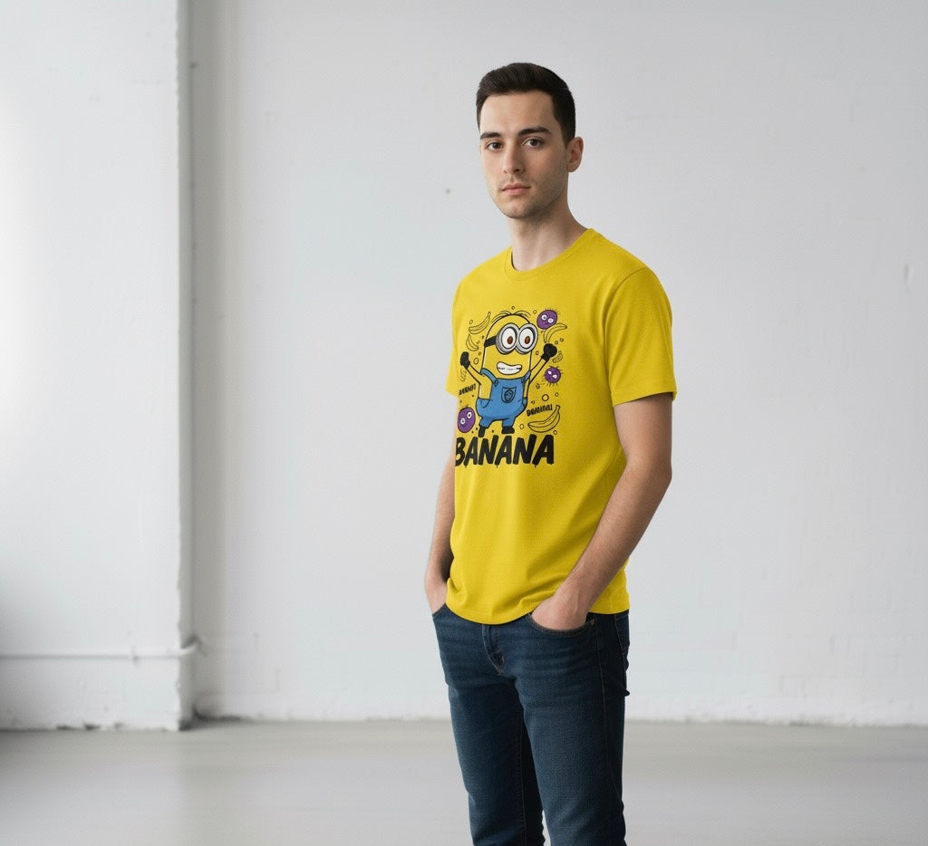 Minions 'Banana!' Yellow Graphic Tee