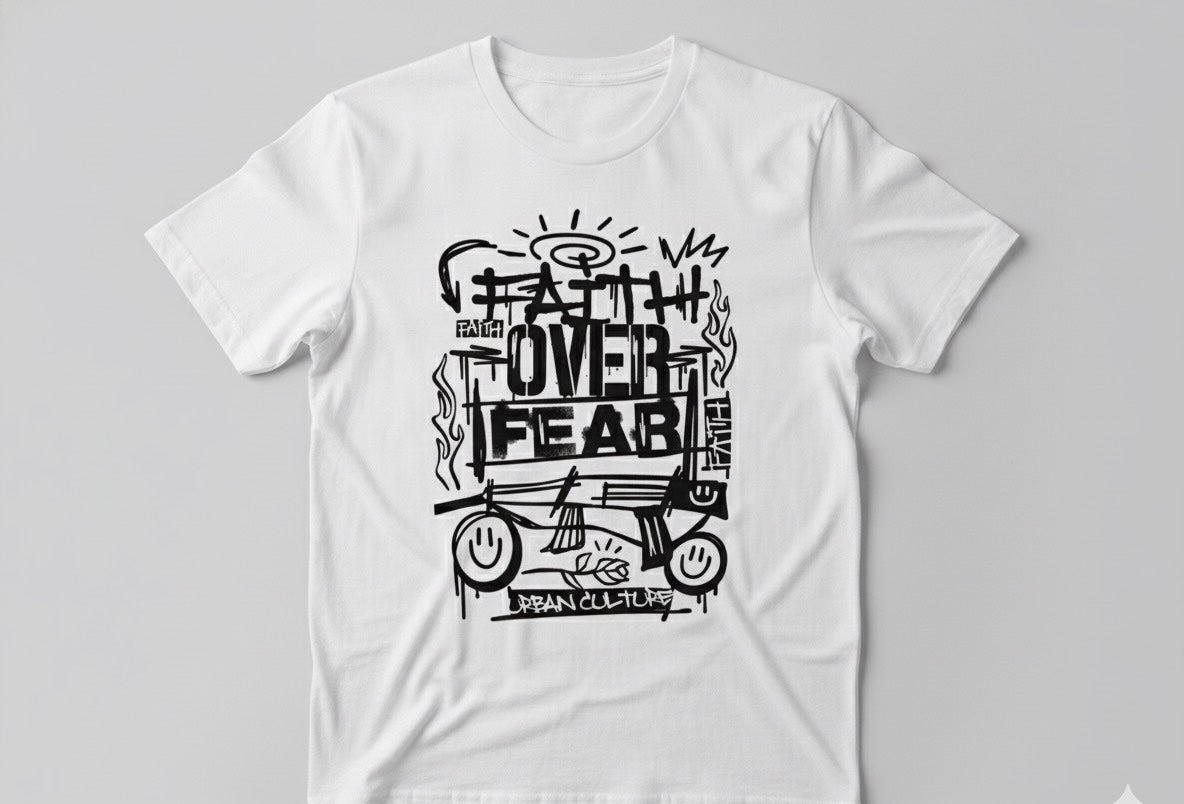 Faith Over Fear' Statement Tee