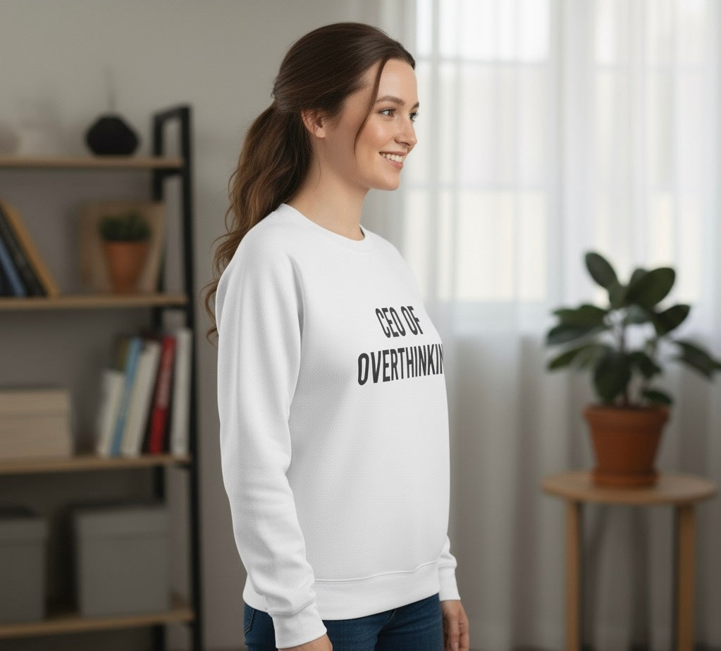 The Overthinker's Official CEO Crewneck