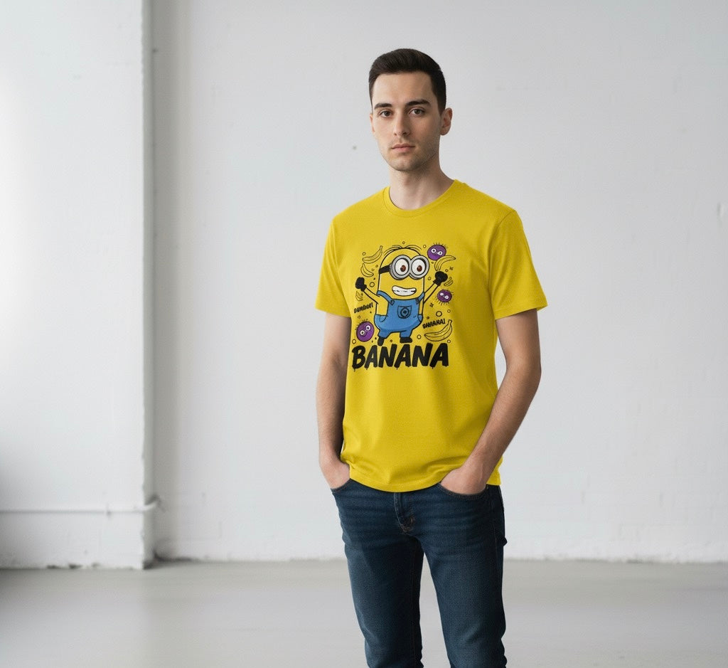 Minions 'Banana!' Yellow Graphic Tee