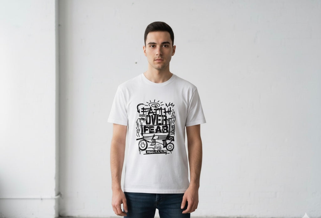 Faith Over Fear' Statement Tee
