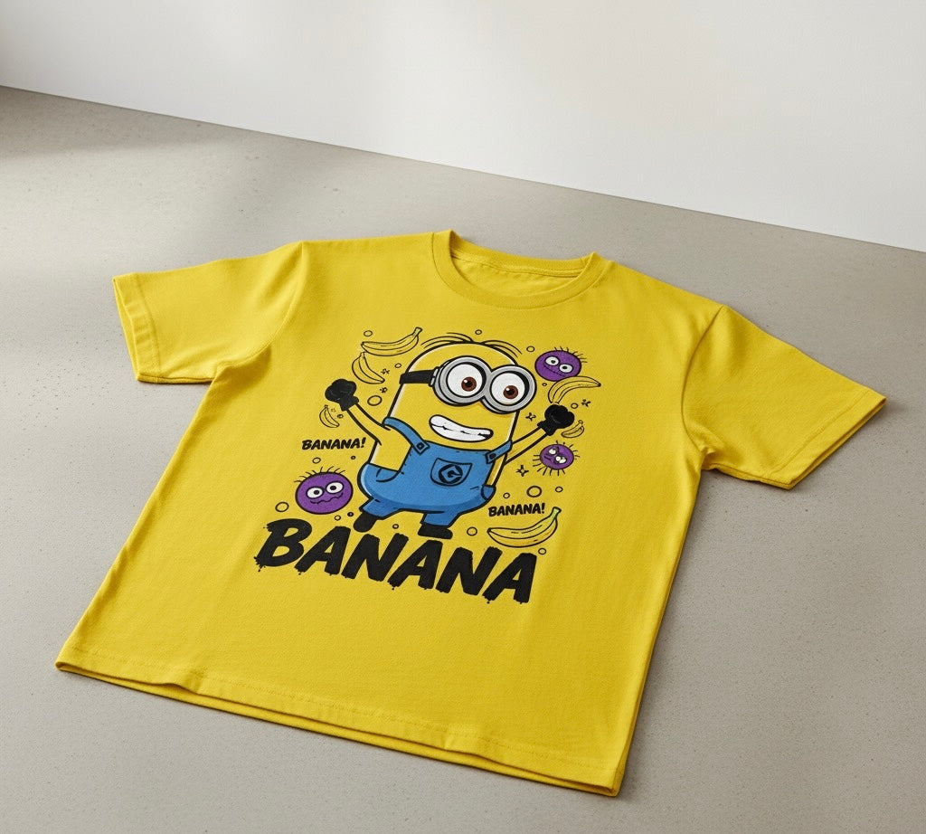 Minions 'Banana!' Yellow Graphic Tee