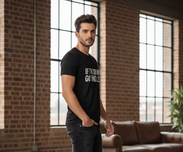 Too Much? Find Less | Unapologetic Attitude Tee