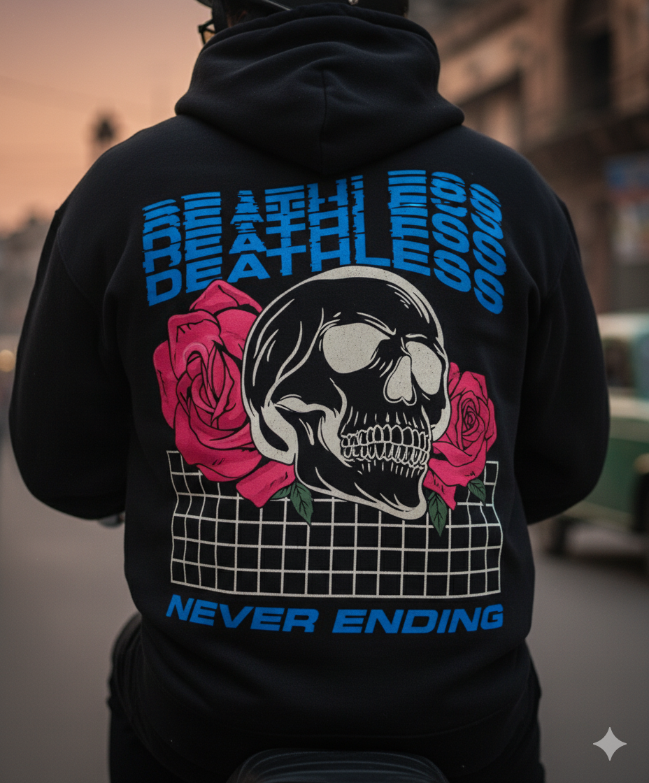 DEATHLESS // NEVER ENDING Skull Hoodie