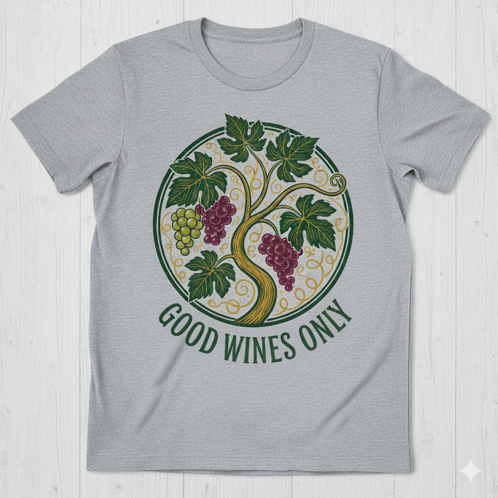 Good Wines Only – Sip, Smile, Repeat 🍷🌿