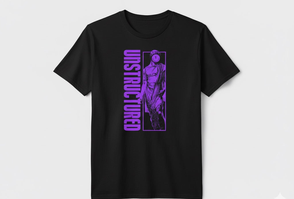 Aesthetic Black and Purple Tee